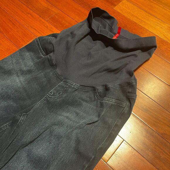 Spanx Maternity Mama Jeans-ish Jeans XL Dark Wash Skinny - Picture 10 of 10